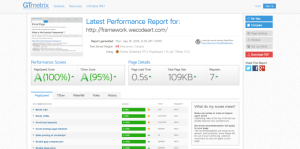 WeCodeArt Update GTMetrics